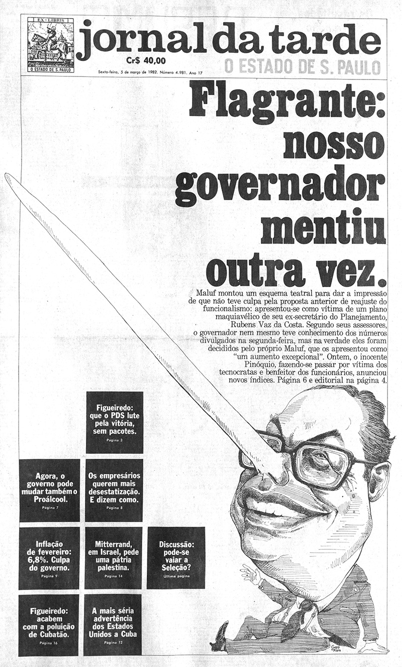 Jornal da Tarde, 5 de março de 1982