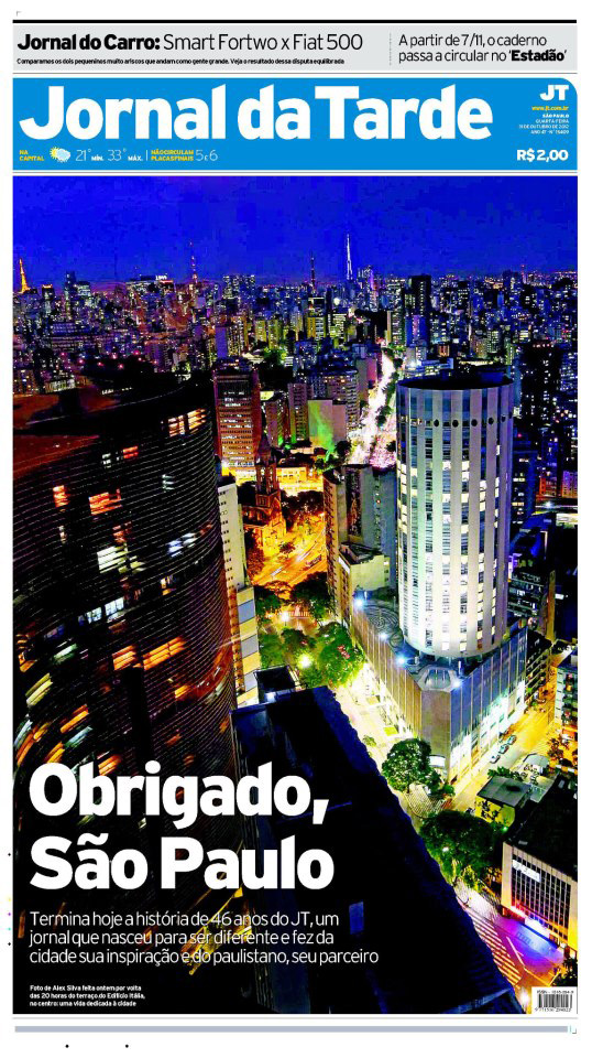 Jornal da Tarde, 31 de outubro de 2012