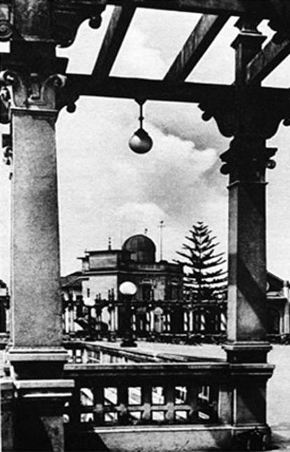 Imagem do observatrio fotografado do Belvedere Trianon. Rotogravura de 1928 . Acervo Estado 1 - Srie Avenida Paulista: Belvedere ao MASP - exposio fotogrfica virtual.